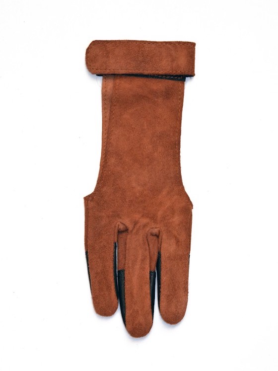 Schießhandschuh Velours  Braun